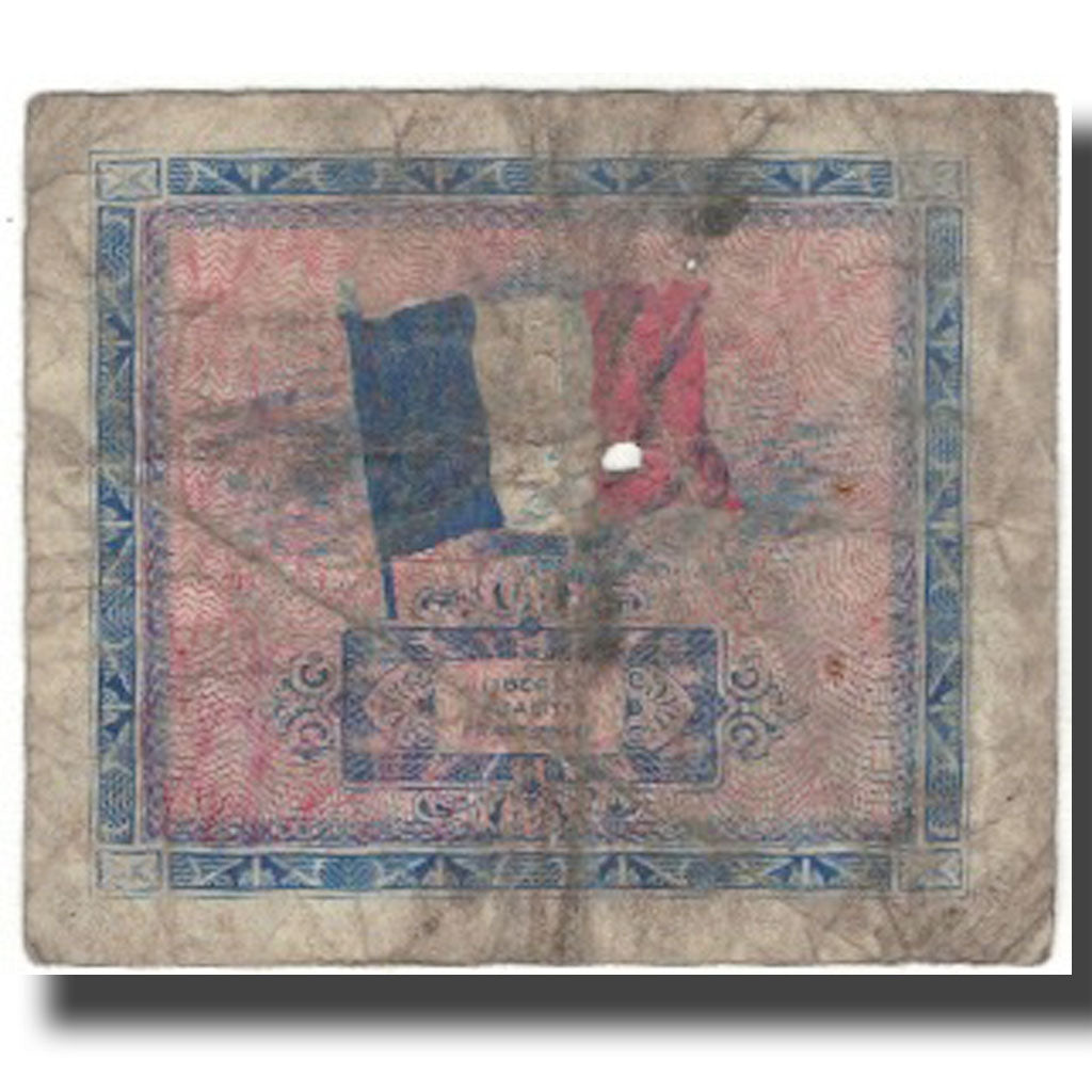 França, 2 Francs, Flag/France, 1944, G(4-6), Fayette:VF16.1, KM:114a