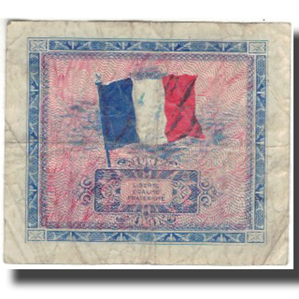 Frankreich, 2 Francs, Flag/France, 1944, GE+, Fayette:VF16.1, KM:114a