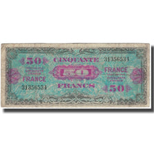 Frankreich, 50 Francs, Flag/France, 1944, SGE, Fayette:24.1, KM:122a