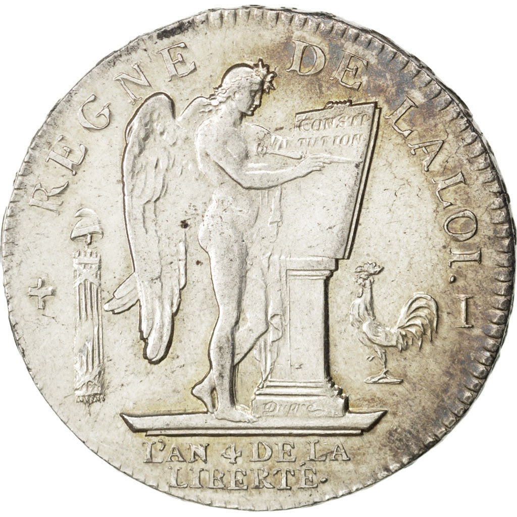Francia, Écu de 6 livres françois, ECU, 6 Livres, 1792, Limoges, FDC, Argen...