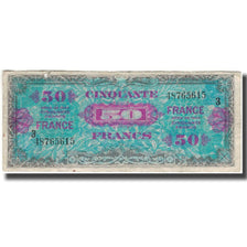 France, 50 Francs, Drapeau/France, 1944, B, Fayette:24.3, KM:122c
