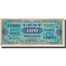 France, 100 Francs, Flag/France, 1944, VF(20-25), Fayette:25.3, KM:123c