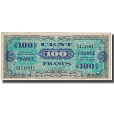 France, 100 Francs, Flag/France, 1944, VF(30-35), Fayette:25.7, KM:123c