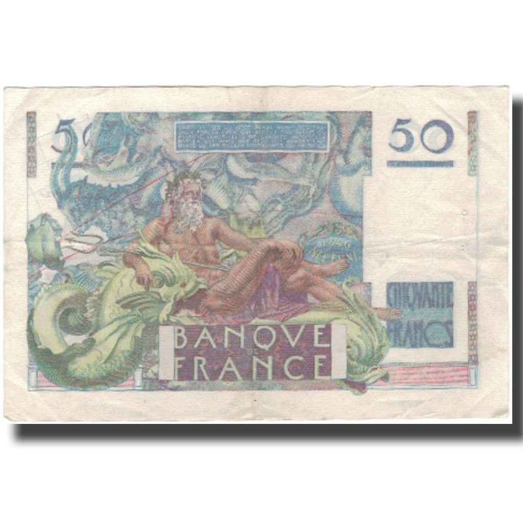 France, 50 Francs, Le Verrier, 1951-02-01, VF(30-35), Fayette:20.17, KM:127c
