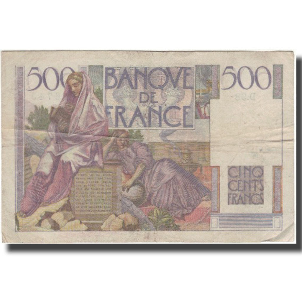 Frankrijk, 500 Francs, Chateaubriand, 1947-01-09, TB, Fayette:34.7, KM:129a