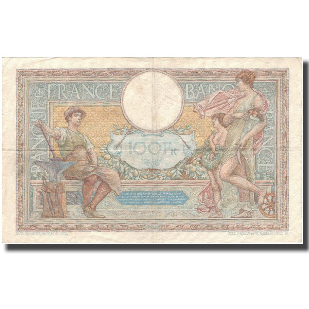 Frankreich, 100 Francs, Luc Olivier Merson, 1934-10-11, S+, Fayette:24.13