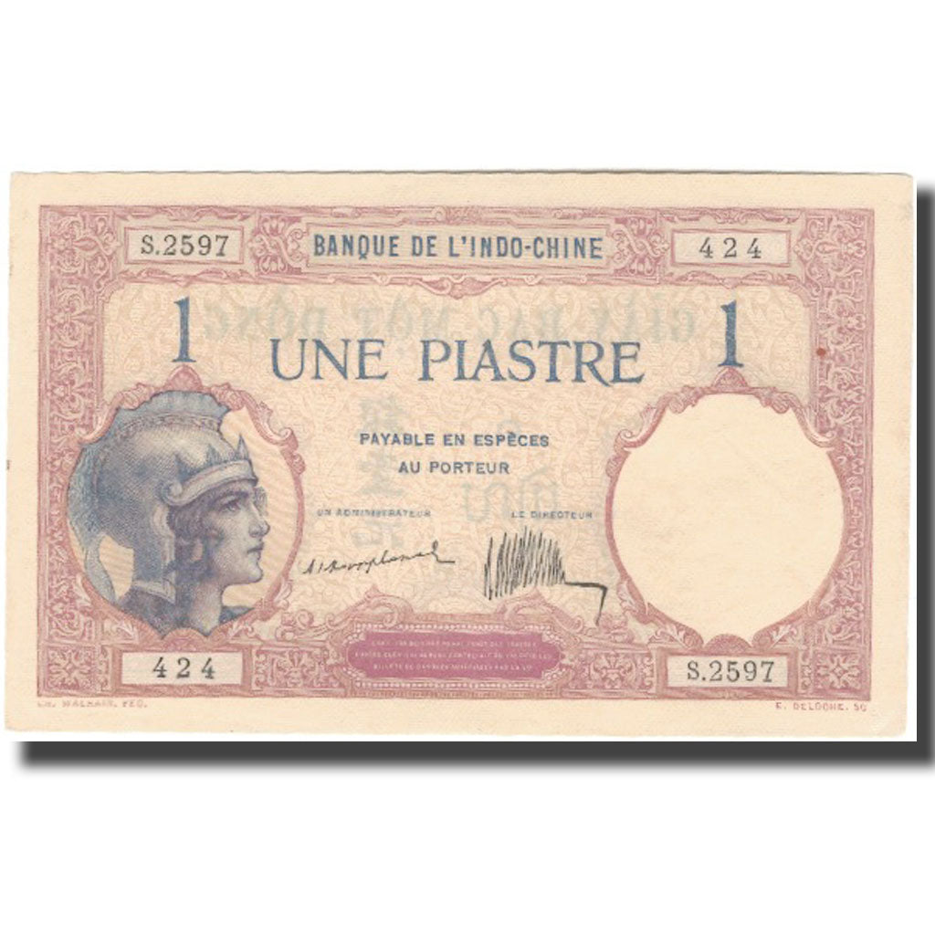 Banknote, FRENCH INDO-CHINA, 1 Piastre, KM:48a, UNC(63)
