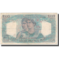 Francja, 1000 Francs, Minerve et Hercule, 1945-12-06, VF(20-25), Fayette:41.9