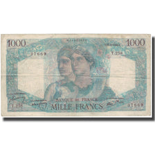 France, 1000 Francs, Minerve et Hercule, 1946-04-25, VG(8-10), Fayette:41.13