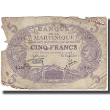Martinica, 5 Francs, MC, KM:6