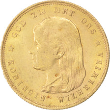 Paesi Bassi, Wilhelmina I, 10 Gulden, 1897, Utrecht, SPL-, Oro, KM:118