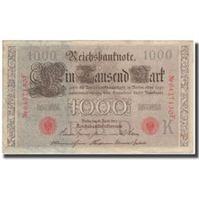 Billete, 1000 Mark, Alemania, 1910-04-21, KM:44b, BC+