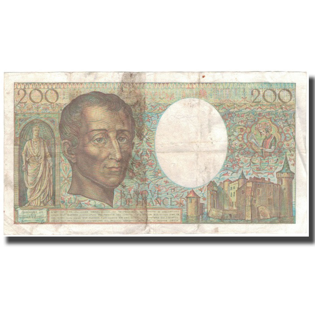 Frankreich, 200 Francs, Montesquieu, 1986, S, Fayette:70.6, KM:155a