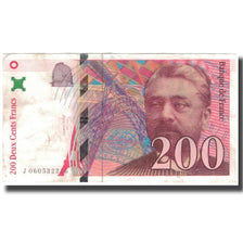 Francia, 200 Francs, Eiffel, 1997, MB+, Fayette:75.4b, KM:159b
