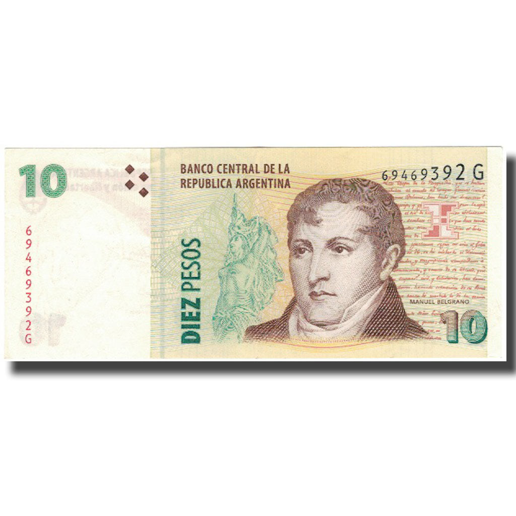 Banknote, Argentina, 10 Pesos, KM:354, AU(55-58)