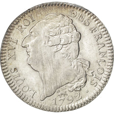 Constitution, Ecu de 6 Livres François 1792 Paris, KM 615.1