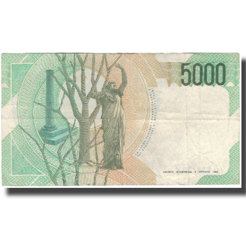 Billete, 5000 Lire, Italia, KM:111c, BC