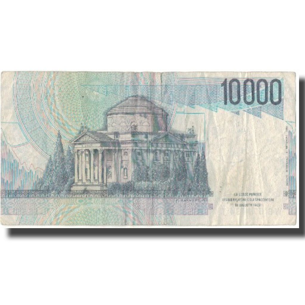 Nota, Itália, 10,000 Lire, KM:112c, VF(20-25)