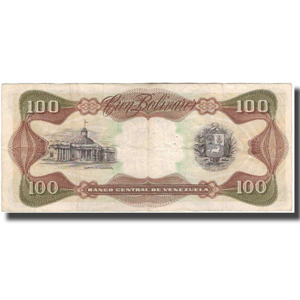 Banknote, Venezuela, 100 Bolivares, 1987-02-03, KM:66a, VF(20-25)
