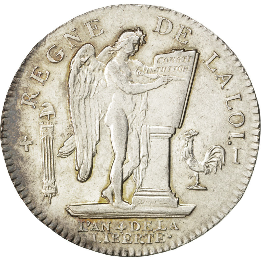 FRANCE, Écu de 6 livres françois, ECU, 6 Livres, 1792, Limoges, KM #615.6, MS(63