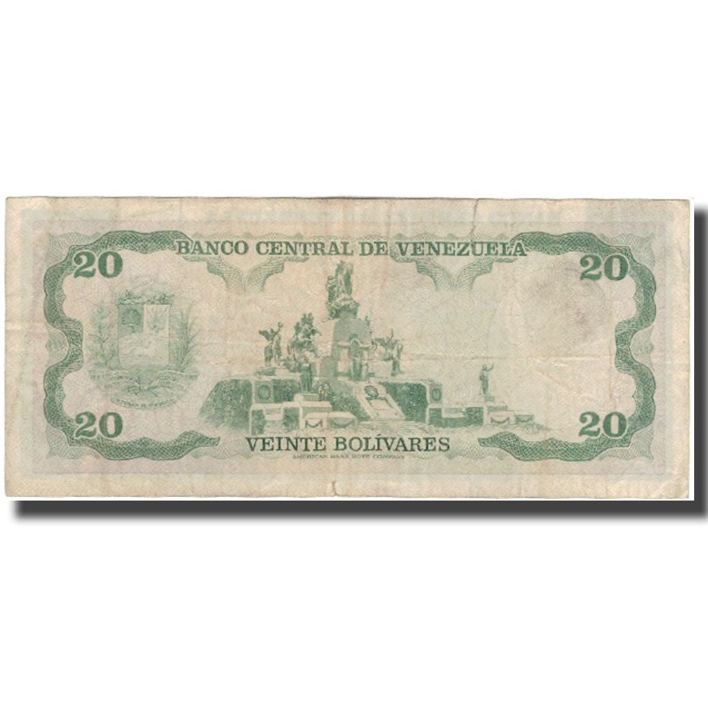 Banknote, Venezuela, 20 Bolivares, 1979-09-18, KM:53c, VF(20-25)