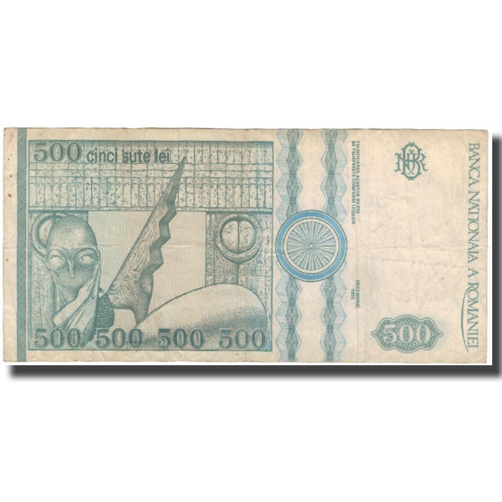 Geldschein, Rumänien, 500 Lei, DECEMBRE 1992, KM:101b, S