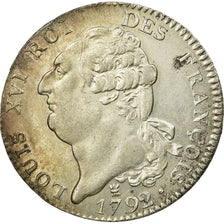 Moneda, Francia, Écu de 6 livres françois, ECU, 6 Livres, 1792, Limoges, EBC
