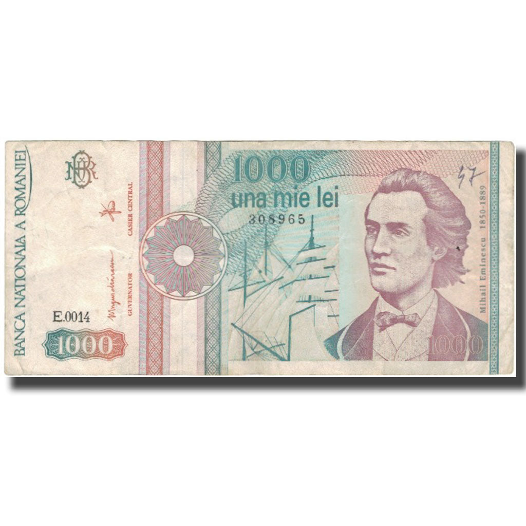 Geldschein, Rumänien, 1000 Lei, 1991, KM:101Aa, S