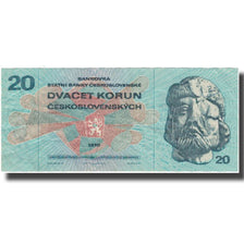 Banknote, Czechoslovakia, 20 Korun, 1970, KM:92, VF(30-35)