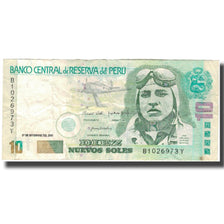 Billete, 10 Nuevos Soles, Perú, 2001-09-27, KM:175, BC