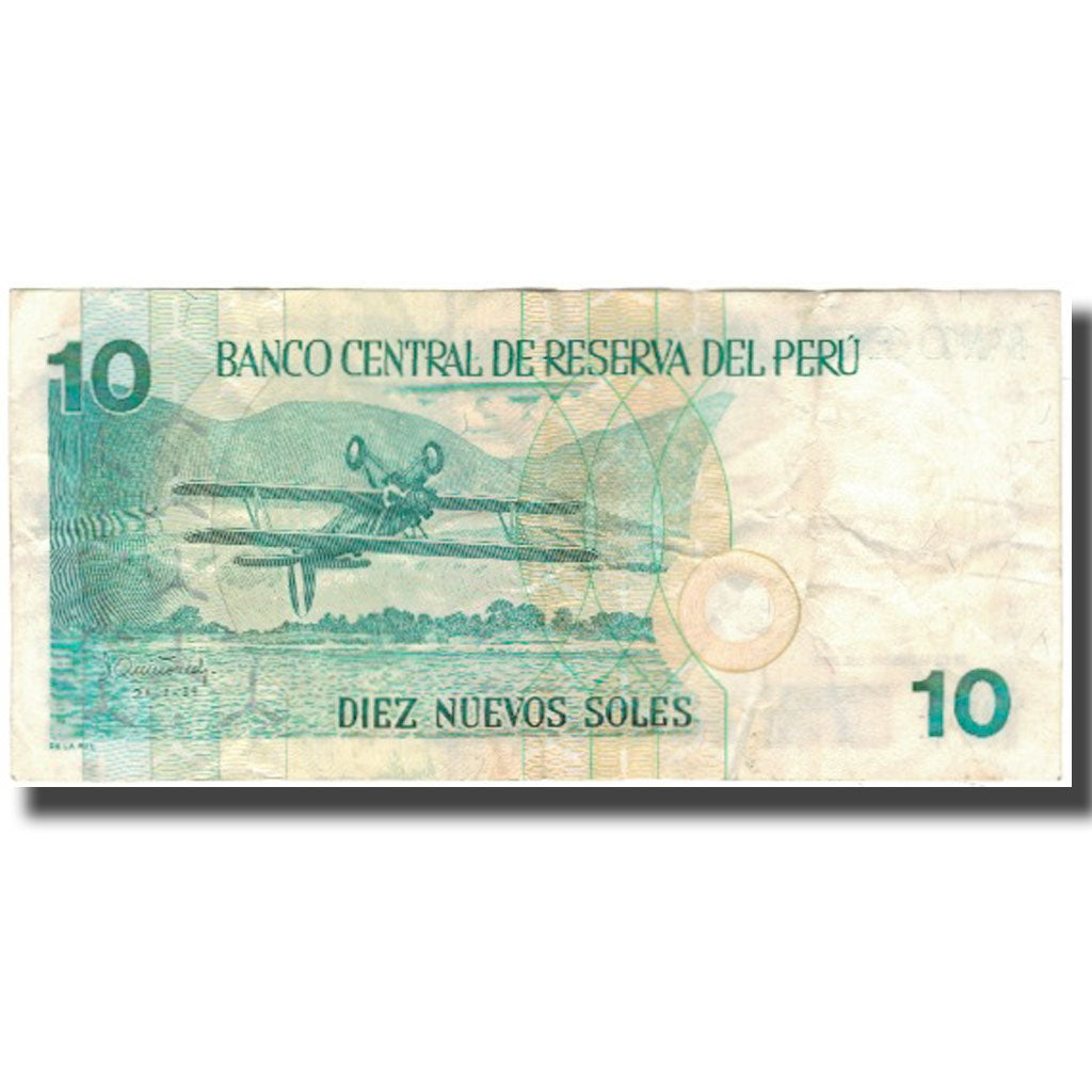 Billete, 10 Nuevos Soles, Perú, 2001-09-27, KM:175, BC