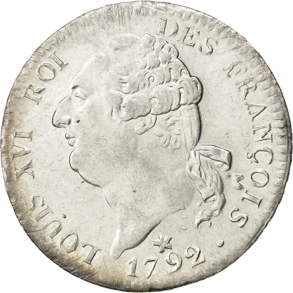 Münze, Frankreich, Louis XVI, Écu de 6 livres françois, ECU, 6 Livres, 1792