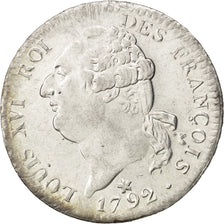 Münze, Frankreich, Louis XVI, Écu de 6 livres françois, ECU, 6 Livres, 1792