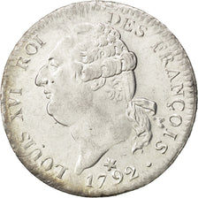 Moneda, Francia, Louis XVI, Écu de 6 livres françois, ECU, 6 Livres, 1792
