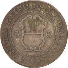 SWISS CANTONS, 1/2 Batzen, 2 Kreuzer, 1793, KM #35, EF(40-45), Billon, 1.73
