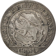 SWISS CANTONS, 4 Kreuzer, 1 Batzen, 1793, Bern, KM #87, EF(40-45), Billon, 2.25