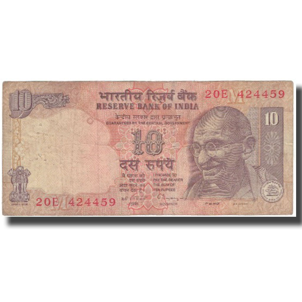 Geldschein, India, 10 Rupees, KM:89c, S