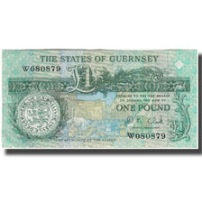 Banknote, Guernsey, 1 Pound, KM:52c, EF(40-45)