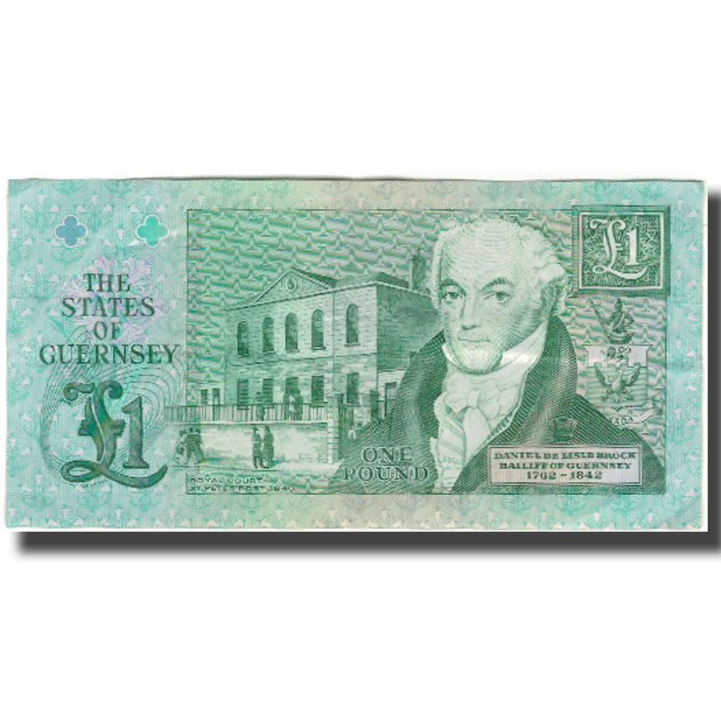 Banknote, Guernsey, 1 Pound, KM:52c, EF(40-45)