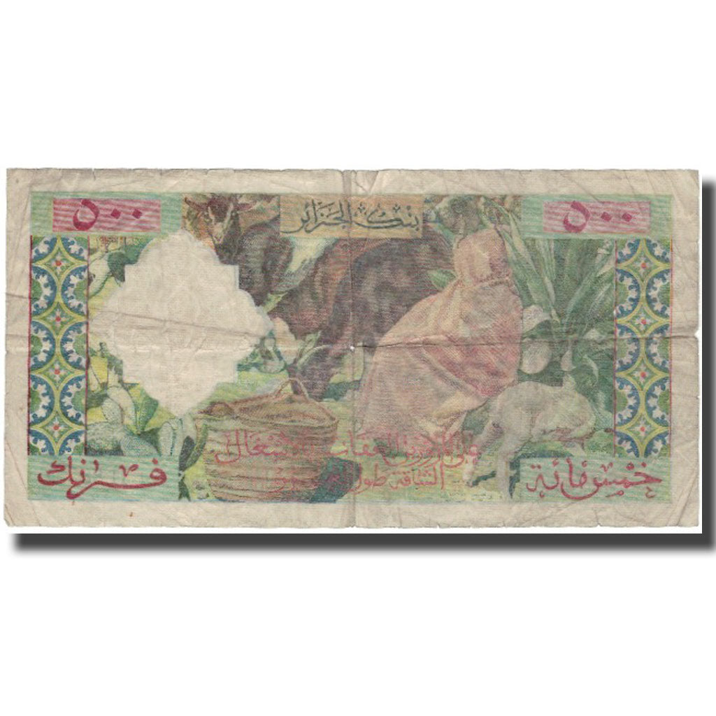 Banknote, Algeria, 500 Francs, 1958-01-31, KM:117, VF(20-25)