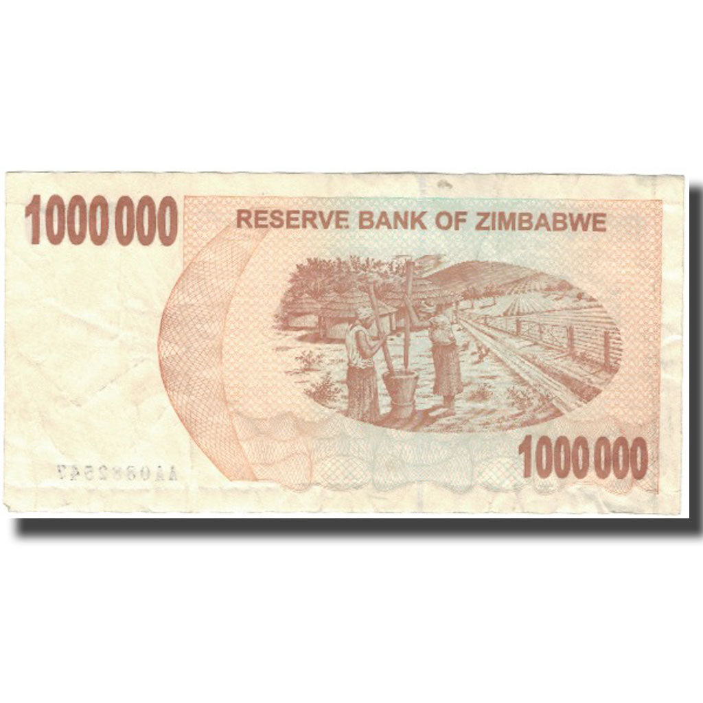 Banknote, Zimbabwe, 1 Million Dollars, 2008-06-30, KM:53, EF(40-45)