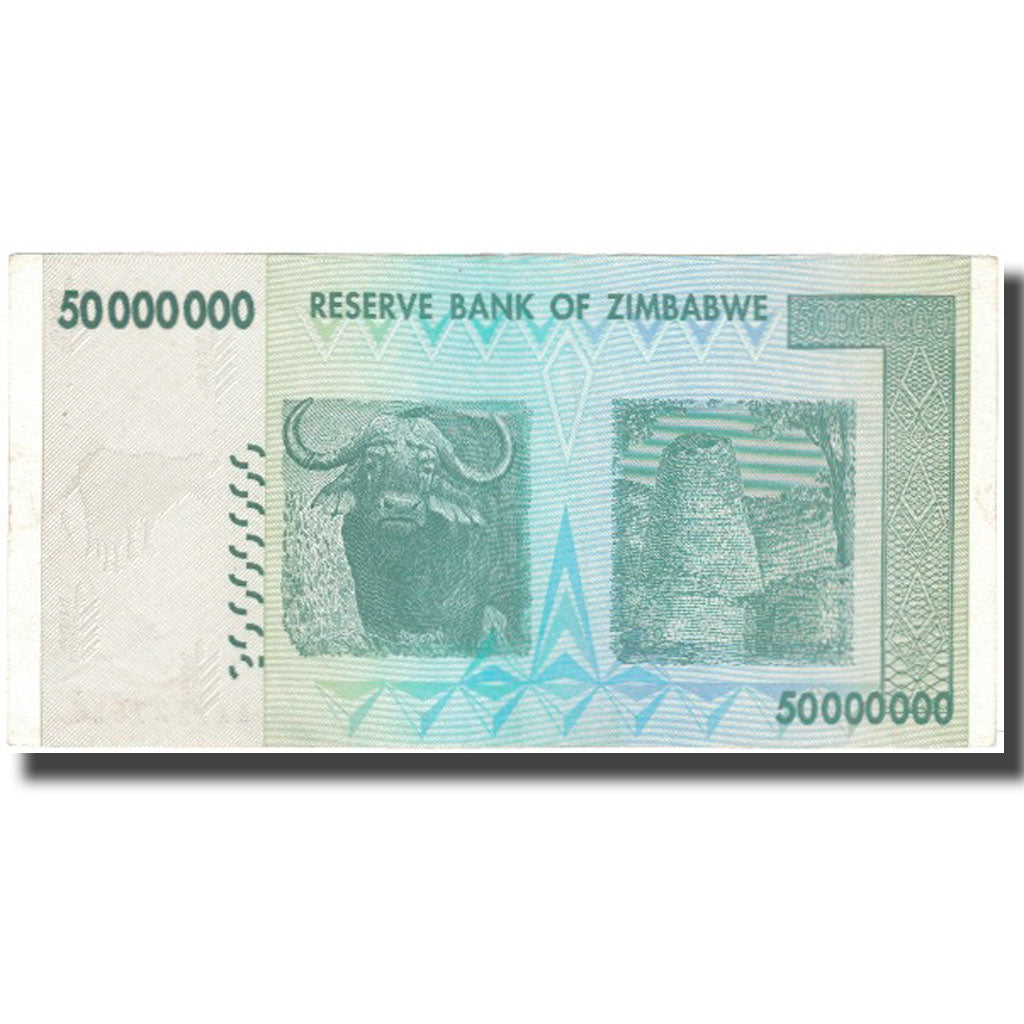 Banknote, Zimbabwe, 50 Million Dollars, 2008, KM:79, AU(50-53)