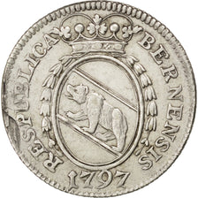 SWISS CANTONS, 10 Kreuzer, 1797, Bern, KM #158, AU(50-53), Silver, 21, 2.16