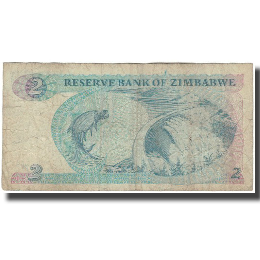 Banknote, Zimbabwe, 2 Dollars, 1994, KM:1c, F(12-15)