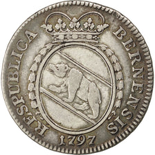 SWISS CANTONS, 1/4 Thaler, 1797, Bern, KM #160, EF(40-45), Silver, 7.55