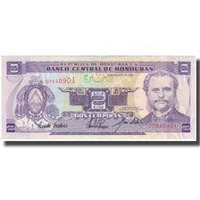 Banknote, Honduras, 2 Lempiras, 1993-02-25, KM:72b, AU(55-58)