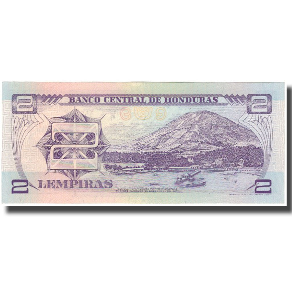 Biljet, Honduras, 2 Lempiras, 1993-02-25, KM:72b, SUP