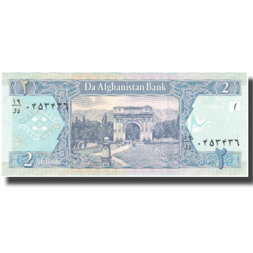 Banconote, Afghanistan, 2 Afghanis, KM:65a, FDS