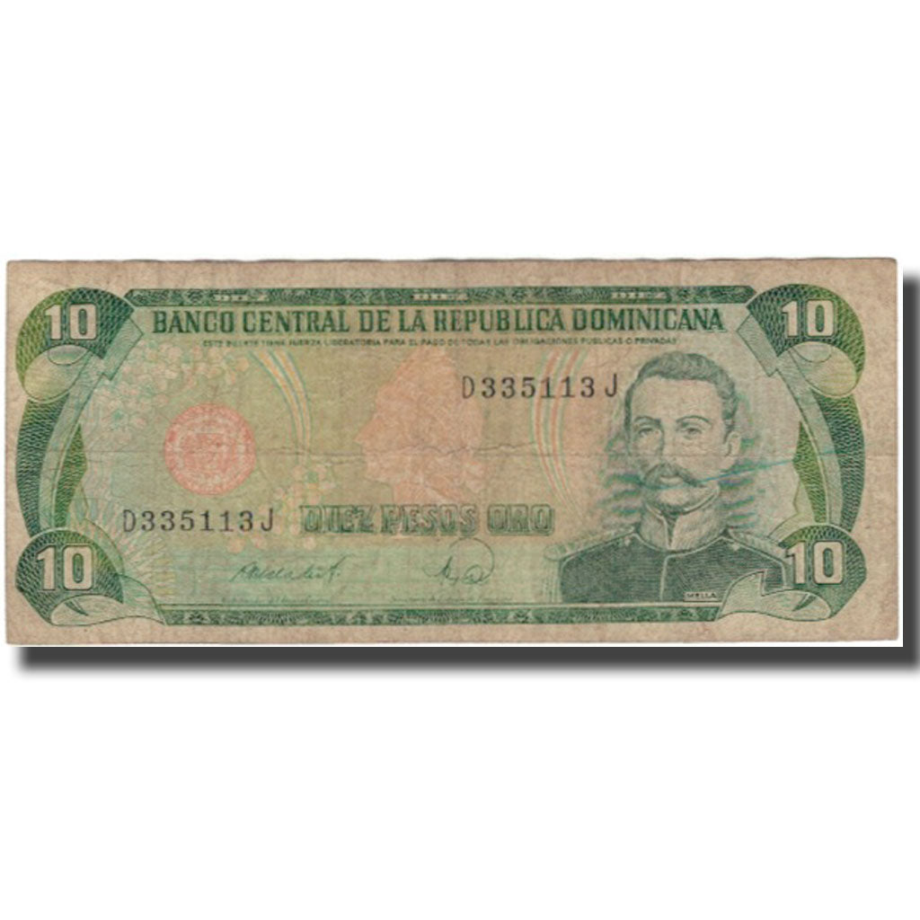 Banknote, Dominican Republic, 10 Pesos Oro, KM:119c, VG(8-10)