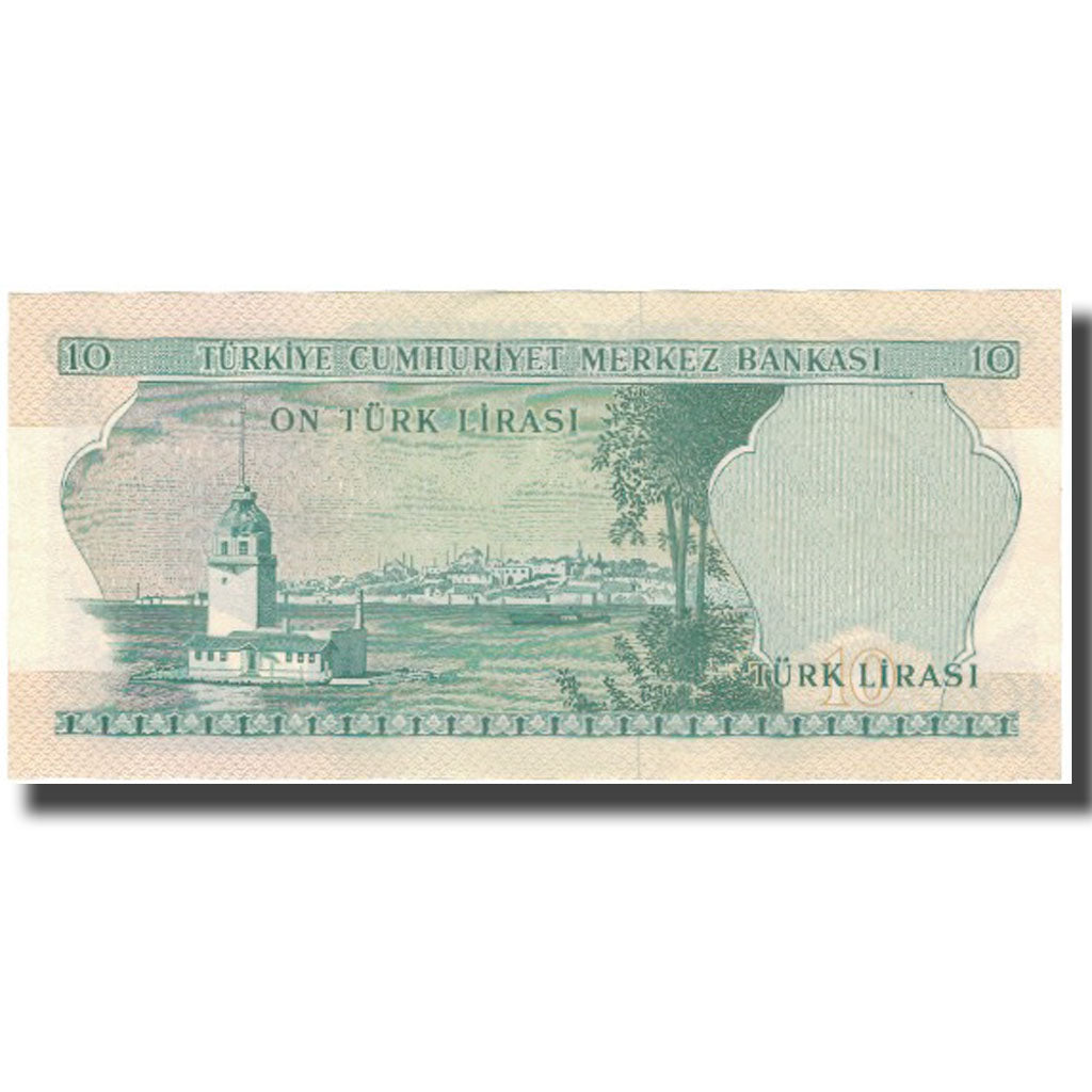 Banknote, Turkey, 10 Lira, KM:180, AU(55-58)